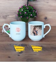Anneye Doğum Günü Hediyesi Kupa Bardak Oval Fotoğraflı Anneler Günü Hediyesi