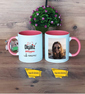 Diyaliz Teknisyeni Kupa Bardak Pembe Fotoğraflı Diyaliz Teknisyenine Hediye