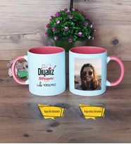 Diyaliz Teknisyeni Kupa Bardak Pembe Fotoğraflı Diyaliz Teknisyenine Hediye