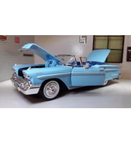 MotorMax 1958 Chevrolet Impala Mavi 1/24 Model Araba