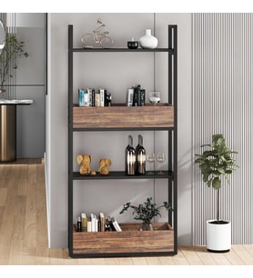 Zizuva Tasarım 4 Raflı Dekoratif Kitaplık Modeli