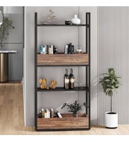 Zizuva Tasarım 4 Raflı Dekoratif Kitaplık Modeli