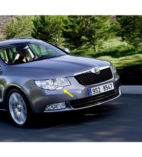Skoda Superb MK2 2009-2013 Sağ Ön Far Yıkama Kapağı Krom 3T0955110A