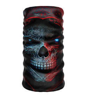Bebo Store Extreme Spor Motor ve Bisiklet Kullananlara Özel Desenli Buff Boyunluk Bandana Balaklava (skull-0208-9)