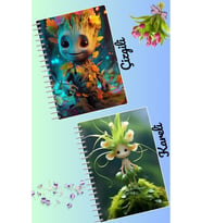 Büyülü tasarımlar defter seti 2 adet A4 boyutu 21*30 çizgili + kareli 60 syf