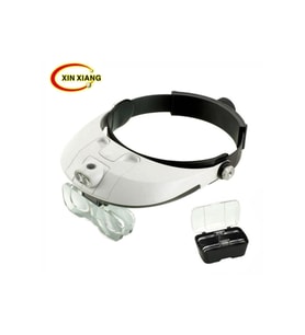 ART 81001-g Işıklı Büyüteçli Gözlük 5 Farklı Mercek Kafa Büyütec