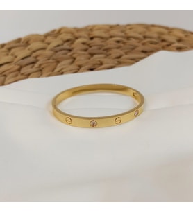 Anti Alerjik Cartier Altın Renk Paslanmaz Çelik Kelepçe Bileklik Kadın Hediyelik Bileklik Kız Bayan Hanım Eşe Hediye