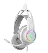 Rampage RM-K91 X-CATTY Beyaz USB 7.1 Version RGB Gaming Oyuncu Mikrofonlu Kulaklık
