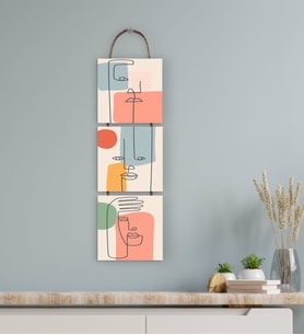 BK Gift 3 Parça İpli Ahşap Tablo Seti-45