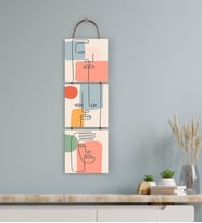 BK Gift 3 Parça İpli Ahşap Tablo Seti-45