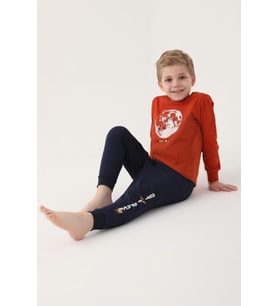 Roly Poly 3205 Moon Erkek Çocuk Uzun Kol Pijama Takım