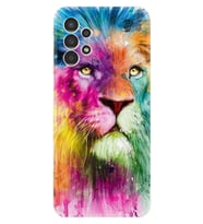 Samsung Galaxy M14 Kılıf Resimli Desenli Baskılı Silikon Colorfull Leon 2 1388