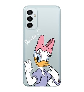 Samsung Galaxy M14 Uyumlu Ördek Desenli Şeffaf Telefon Kılıfı