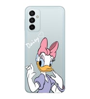 Samsung Galaxy M14 Uyumlu Ördek Desenli Şeffaf Telefon Kılıfı
