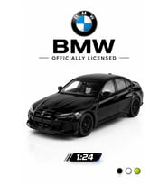 BMW G80 M3 CSL LCI 1:24 Ölçek Diecast Metal Maket Araba Siyah- Açılır Kapı ve Detaylı Motor