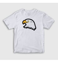 Presmono Unisex Çocuk Beyaz Eagle Kartal T-Shirt 314068tt (Beyaz)