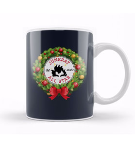 Christmas All Star Overwatch Junkrat Wreath Kupa Bardak Porselen
