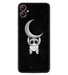 Samsung Galaxy A05 Kılıf Resimli Desenli Silikon Platinium Series Panda Moon 1811