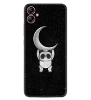 Samsung Galaxy A05 Kılıf Resimli Desenli Silikon Platinium Series Panda Moon 1811