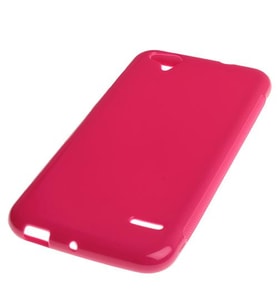 T60 ile Uyumlu Kılıf Parlak Silikon Koyu Pembe