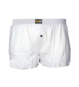 Mode XL Büyük Beden Erkek Boxer Suprem Düğmeli 6351 Beyaz