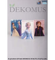 DEKOMUS İLE LİSANSLI FROZEN ELSA A7 NOT DEFTERİ