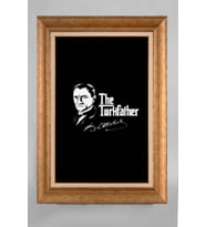 Çerçeveli Paspartulu Atatürk Tablo a659 (Gold)