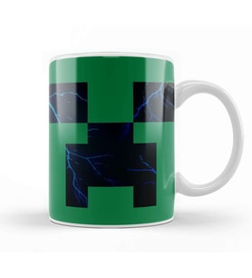 Charged Creeper Fans Creeper Minecraft Kupa Bardak Porselen