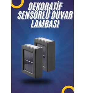 Northcity Solar Çift Taraflı Duvar Lambası - IP65 Süper Işık, Elektriksiz Kurulum, 8 Saat Süre