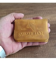 Sumerian Deri Cüzdan ,Hediyelik Crazy Deri Cüzdan Cat Sarısı (RFID Kart Koruma Hediye )