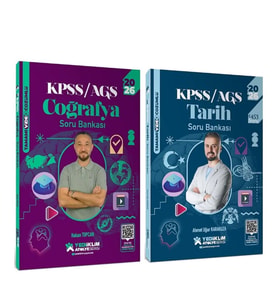 Yediiklim Yayınları 2026 KPSS Tarih ve Coğrafya Atölye Serisi Soru Bankası Seti 2 Kitap