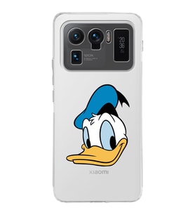 Xiaomi Mi 11 Ultra Uyumlu Kamera Korumalı Kapak Donald Duck Tasarımlı Şeffaf Silikon Kılıf