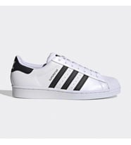 Adidas Siyah Şeritli Beyaz Superstar Ayakkabı (Beyaz-Siyah)