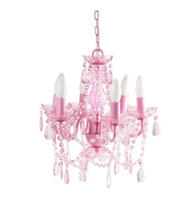 34 cm Pembe Avize