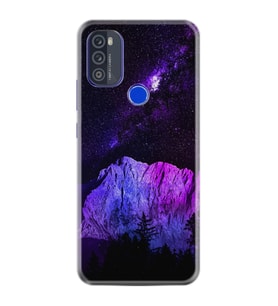 Reeder P13 Blue Max Pro 2021 Kılıf Silikon Desen Özel Seri Purple Mountain 1640