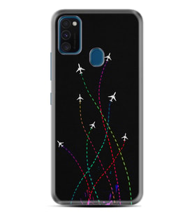 Samsung M21 M22 M23 M30 M31S M32 Kılıf Desenli Silikon Line Planet 1736