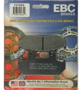 Ebc Fa124-2 1990-2000 Honda Goldwing GL 1500 SE Uyumlu Ön Fren Balatası Organik 