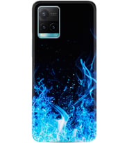 Vivo Y11S Y21S Y20 Y20S Y70 Kılıf Desemli Silikon Blue Fire 1678
