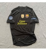 Barcelona Lionel Messi Retro Siyah Futbol Forması