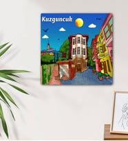 Kuzguncuk Tasarımlı Mdf Duvar Tablosu