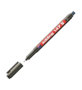 EDDİNG 147S ASETAT KALEMİ 0.3mm SİLGİLİ SİYAH