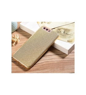 Huawei P10 Plus Uyumlu Kılıf Zore Shining Silikon (Gold)