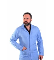 ESER - Erkek Alpaka Önlük Çıtçıtlı- Mavi (Açık Mavi)