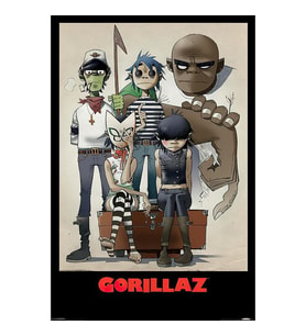 Gorillaz Rock Müzik Duvar Posteri - Çerçevesiz