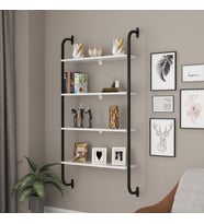 sensa mobilya metal+kitaplık+duvar+rafı+saksılık (Haki)