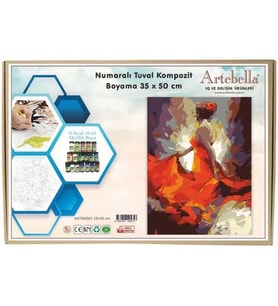 Artebella 35x50 Numaralı Kompozit Tuval Boyama Dansçı ANT00005