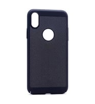 İphone X / İphone XS Kılıf Silikon Delikli Rubber Kılıf (Siyah)