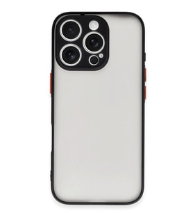 iPhone 16 Pro Kılıf Montreal Silikon Kapak - Siyah