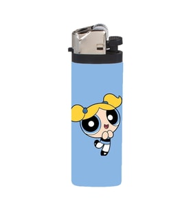 Mavi Powerpuff Girls Temalı Full Kaplamalı Gazlı Çakmak