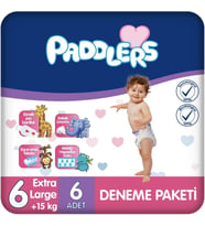 Bebek Bezi 6 Numara X-Large (15+ Kg) 6 Adet – Deneme Paketi, Yüksek Emicilik